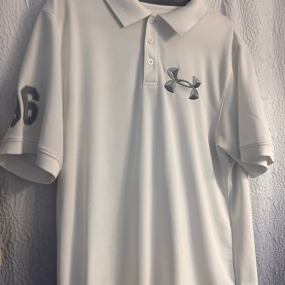 Under Armour White Polo Shirt